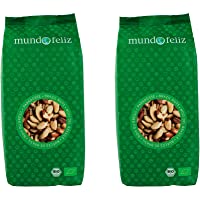 Los mejores  - Mundo Feliz - Nueces de Brasil ecológicas enteras- 2 bolsas de 500 g
